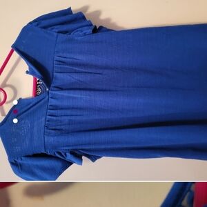 Blue Women's Boho Top